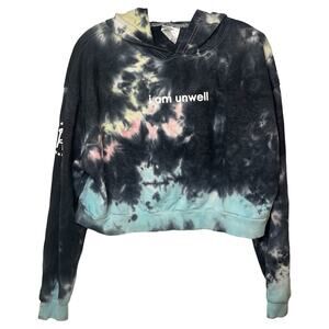 Barstool Call Her Daddy Podcast Cropped Hoodie Tie Dye i Am Unwell Graphic Sz XL